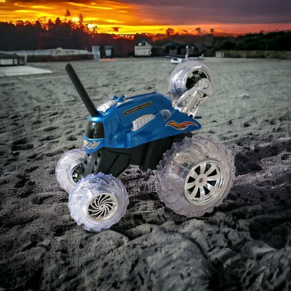 RC Car Thunder Tumbler Blue Hat BODY ONLY Replacement Parts Pieces Sharper Image